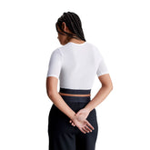 Calvin Klein T-Shirt Crop Donna Bianco | NonSoloSport