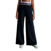 Calvin Klein Pantaloni Gamba Larga Donna Nero | NonSoloSport