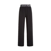 Calvin Klein Pantaloni Gamba Larga Donna Nero | NonSoloSport