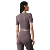 Calvin Klein T-Shirt Cropped Donna Grigio | NonSoloSport