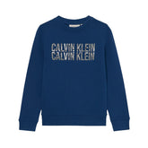 Felpa Ragazzo Calvin Klein Graphic Blu | NonSoloSport
