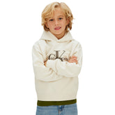 Felpa Bambino Calvin Klein Light Monologo Beige | NonSoloSport