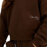 Felpa Bambino Calvin Klein Signature Marrone | NonSoloSport
