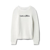 Maglione Ragazzo Calvin Klein Interest Bianco Nero | NonSoloSport