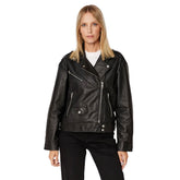 Calvin Klein Giubbino Biker Over Donna Nero | NonSoloSport