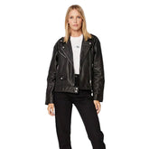 Calvin Klein Giubbino Biker Over Donna Nero | NonSoloSport