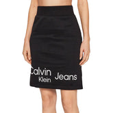 Calvin Klein Gonna Logo Donna Nero | NonSoloSport