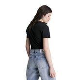 T-Shirt Donna Calvin Klein Printed Box Slim Nero | NonSoloSport