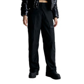 Pantalone Donna Calvin Klein Cargo Loose Zip Nero | NonSoloSport