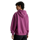 Felpa Donna Calvin Klein Fleece Cappuccio Logo Gradient Viola | NonSoloSport