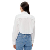 Camicia Donna Calvin Klein Crop Bianco | NonSoloSport