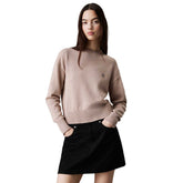 Maglione Donna Calvin Klein Stemma Beige | NonSoloSport