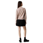 Maglione Donna Calvin Klein Stemma Beige | NonSoloSport