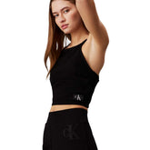 Pantalone Donna Calvin Klein Monogram Nero | NonSoloSport