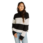 Maglione Donna Calvin Klein Righe Bianco Nero | NonSoloSport