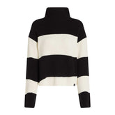 Maglione Donna Calvin Klein Righe Bianco Nero | NonSoloSport