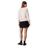 Maglione Donna Calvin Klein Monogramma Beige | NonSoloSport
