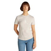 T-Shirt Donna Calvin Klein Monologo Grigio | NonSoloSport