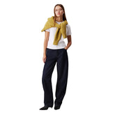 T-Shirt Slim Donna Calvin Klein Logo Bianco | NonSoloSport