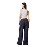 Pantalone Donna Calvin Klein Relaxed Blu | NonSoloSport