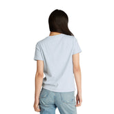 T-Shirt Donna Calvin Klein Woven Lable Azzurro | NonSoloSport