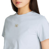 T-Shirt Donna Calvin Klein Woven Lable Azzurro | NonSoloSport
