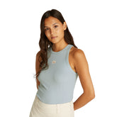 Canotta Donna Calvin Klein Costine Azzurro | NonSoloSport