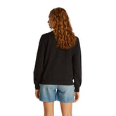 Felpa Donna Calvin Klein Monogram Nero | NonSoloSport