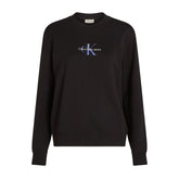 Felpa Donna Calvin Klein Monogram Nero | NonSoloSport