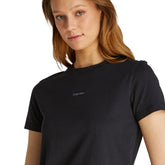 T-Shirt Donna Calvin Klein Stemma Nero | NonSoloSport