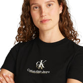 T-Shirt Donna Calvin Klein Regular Shadow Logo Nero | NonSoloSport