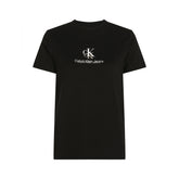 T-Shirt Donna Calvin Klein Regular Shadow Logo Nero | NonSoloSport