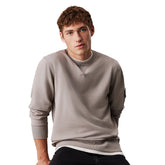 Felpa Uomo Calvin Klein Badge Grigio | NonSoloSport