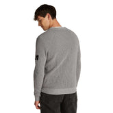 Maglione Uomo Calvin Klein Stemma Grigio | NonSoloSport