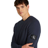Maglione Uomo Calvin Klein Stemma Blu | NonSoloSport