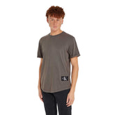 T-Shirt Uomo Calvin Klein Stemma Grigio | NonSoloSport
