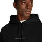Felpa Uomo Calvin Klein Monogram Nero | NonSoloSport