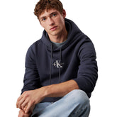 Felpa Uomo Calvin Klein Monogramma Blu | NonSoloSport