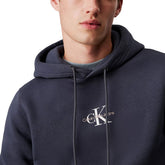 Felpa Uomo Calvin Klein Monogramma Blu | NonSoloSport