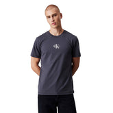 T-Shirt Uomo Calvin Klein Monogramma Blu | NonSoloSport