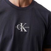 T-Shirt Uomo Calvin Klein Monogramma Blu | NonSoloSport