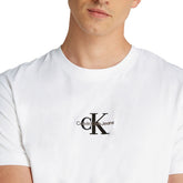 T-Shirt Uomo Calvin Klein Monogramma Bianco | NonSoloSport