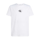 T-Shirt Uomo Calvin Klein Monogramma Bianco | NonSoloSport