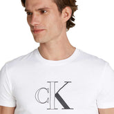 T-Shirt Uomo Calvin Klein Outline Bianco | NonSoloSport