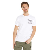 T-Shirt Uomo Calvin Klein Stacked Bianco | NonSoloSport