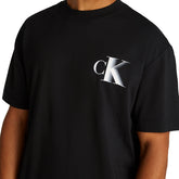 T-Shirt Uomo Calvin Klein Monogram Nero | NonSoloSport