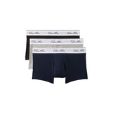 Boxer Uomo Calvin Klein Icon Cotton Stretch 3 Pack Grigio Nero Blu | NonSoloSport