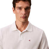 Polo Manica Corta Uomo Calvin Klein Piquè Bianco | NonSoloSport