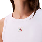 Canotta Donna Calvin Klein Costine Bianco | NonSoloSport
