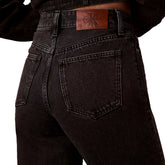 Jeans Donna Calvin Klein Denim Barrel Essential Nero | NonSoloSport